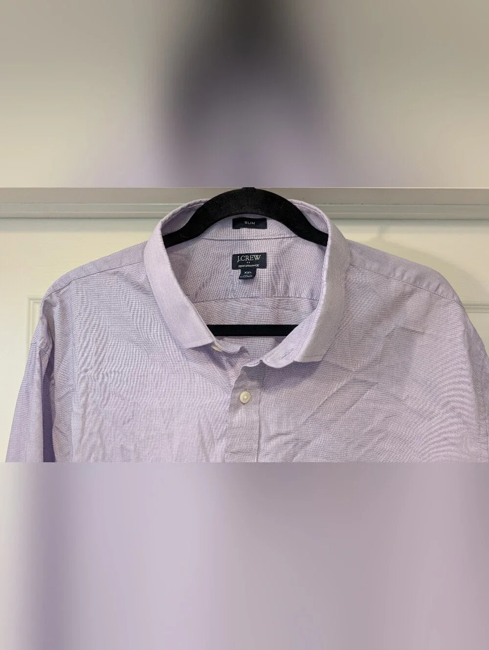J.Crew Performance Mens Light Pastel Purple Slim Fit Button Down Shirt XXL cthny
